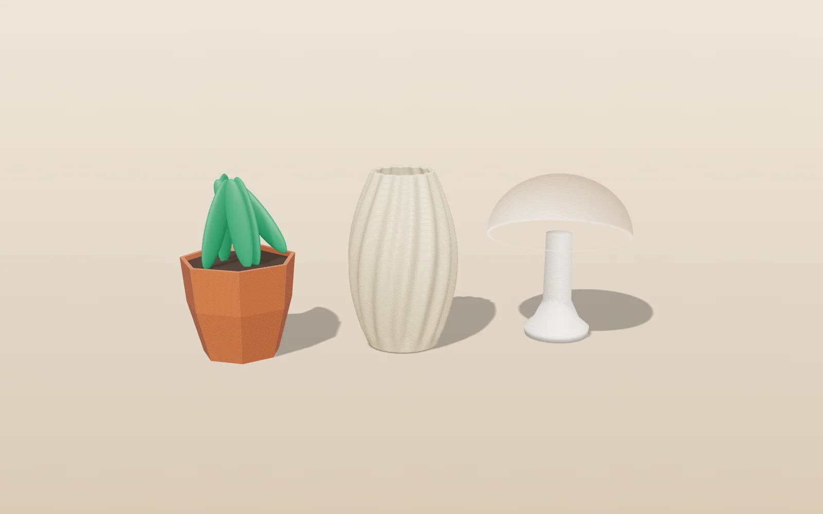 Composição de peças impressas em 3D