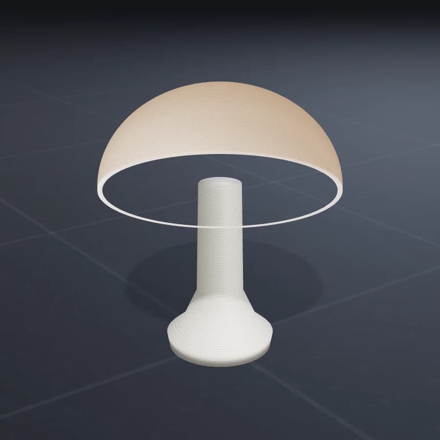Luminária de cúpula translúcida