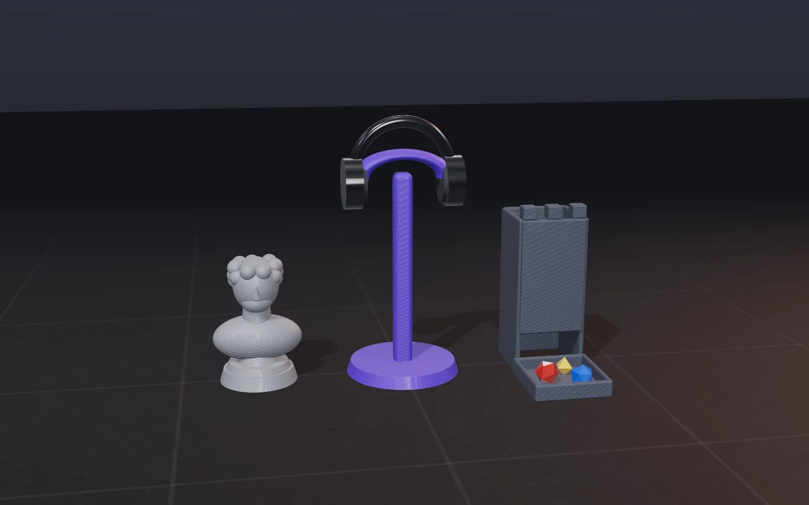 Composição de peças impressas em 3D